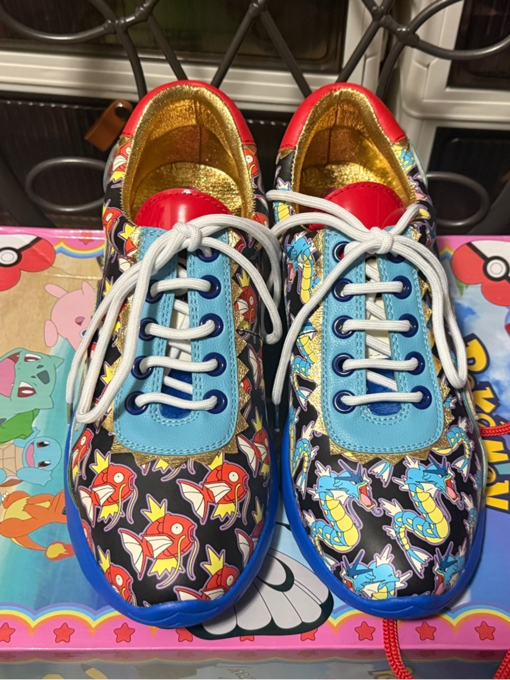 Irregular Choice Gone Fishing Pokémon Graphic Athletic Sneakers - Picture 2 of 5